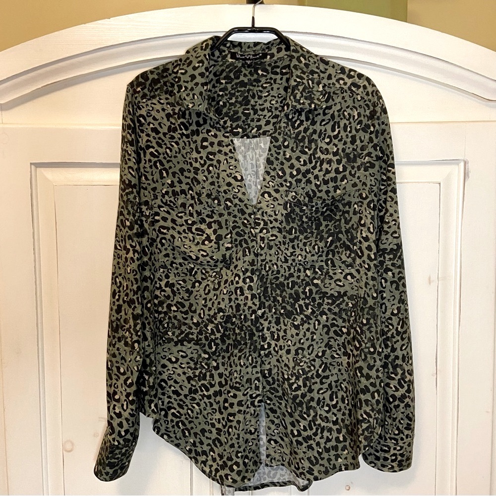 Velvet Heart Animal Print Shirt